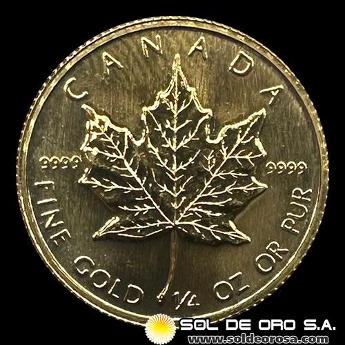 CANADA - 1/4 oz., 10 DOLLARS - 1986 - ELIZABETH II - MONEDA DE ORO