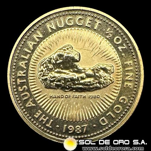 AUSTRALIA - 1/2 oz., 50 DOLLARS - 1987 - MONEDA DE ORO