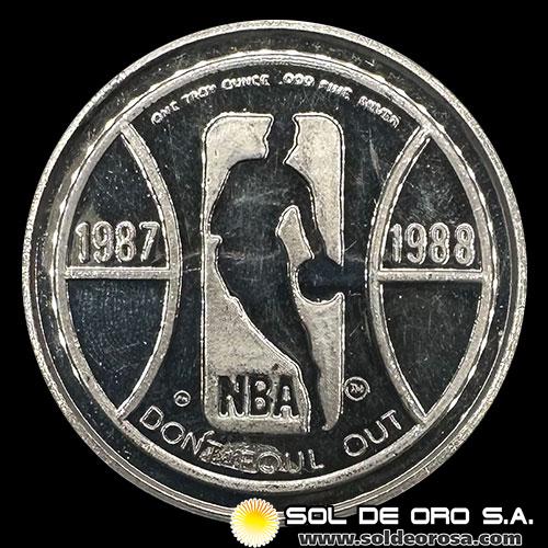 ESTADOS UNIDOS DE AMERICA - NBA, 1987/1988 - ONZA DE PLATA