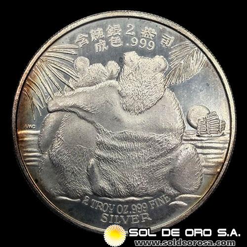 ESTADOS UNIDOS DE AMERICA - CHINESE PANDA, 1987 - 2 ONZAS DE PLATA PURA