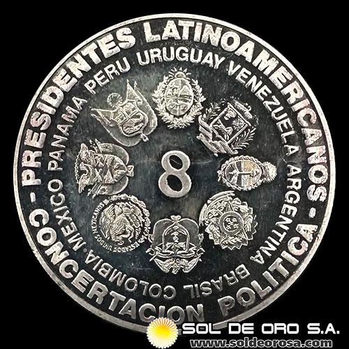 NA4 - REPUBLICA ORIENTAL DEL URUGUAY - 5.000 NUEVOS PESOS, 1988 - MONEDA DE PLATA