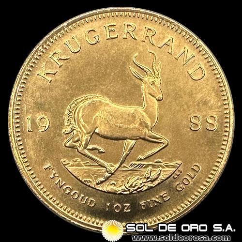 SUDAFRICA - KRUGERRAND, 1988 - MONEDA DE ORO