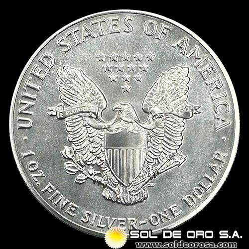 ESTADOS UNIDOS DE AMERICA - 1 DOLLAR, 1989 - LIBERTY - MONEDA DE PLATA