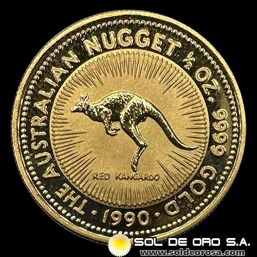 AUSTRALIA - 1/2 oz., 50 DOLLARS - 1990 - MONEDA DE ORO