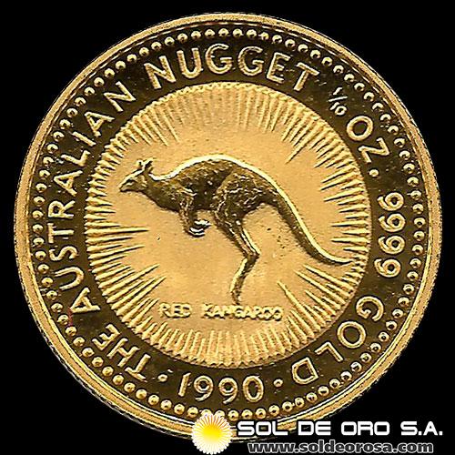 AUSTRALIA - 1/10 oz., 15 DOLLARS - 1990 - MONEDA DE ORO