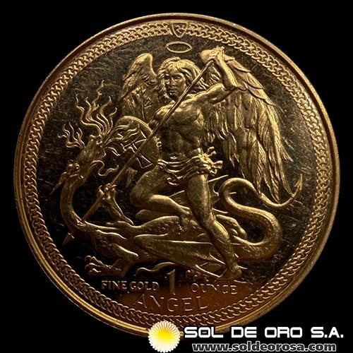 ISLE OF MAN - 1 ANGEL, 1990 - ARCANGEL MIGUEL - MONEDA DE ORO