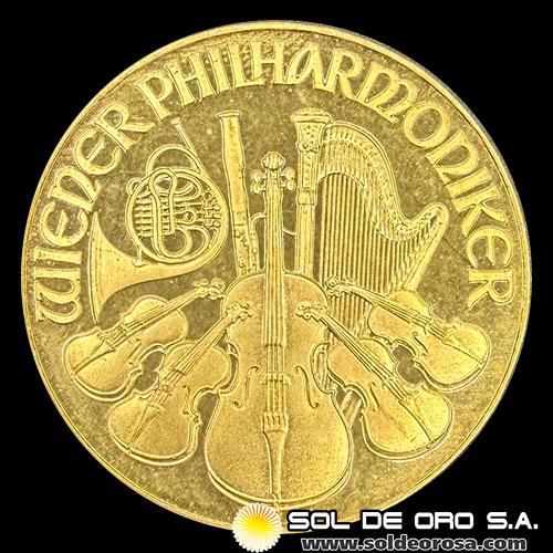 AUSTRIA - REPUBLIK OSTERREICH - 2.000 SCHILLING, 1990 - MONEDA DE ORO