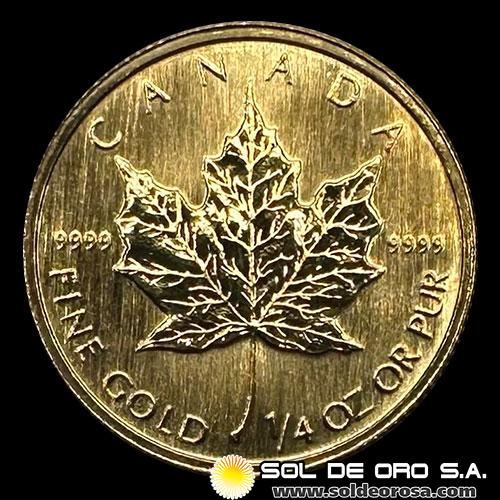 CANADA - 1/4 oz., 10 DOLLARS - 1991 - MONEDA DE ORO