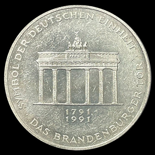 NA1 - ALEMANIA - 10 MARK - 1991.a - Subject: German Unity - MONEDA DE PLATA