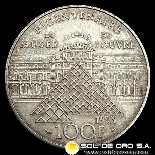 NA3 - FRANCIA - 100 FRANCS, 1993 - MONEDA DE PLATA