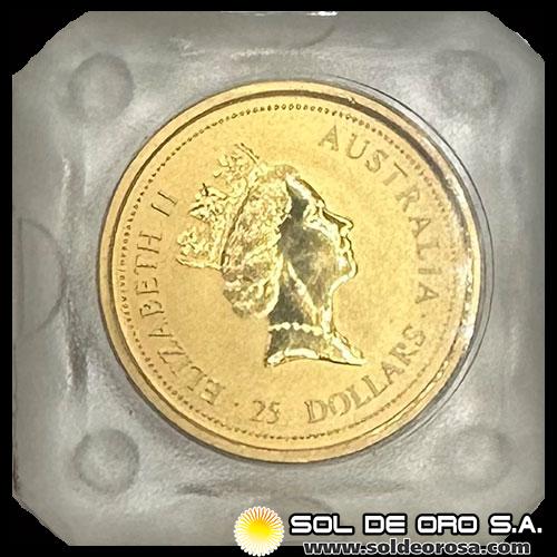 AUSTRALIA - 1/4 oz., 25 DOLLARS - 1994 - MONEDA DE ORO