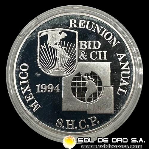 REPUBLICA DE MEXICO - XXXV REUNION ANUAL BID Y CII - 1994 - MEDALLA CONMEMORATIVA