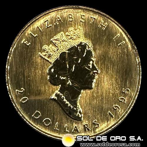 CANADA - 1/2 oz., 20 DOLLARS - 1995 - MONEDA DE ORO