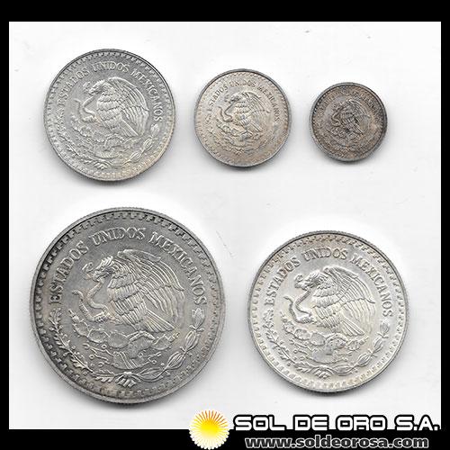 MEXICO - LIBERTY - SERIE DE ONZAS EN FRACCIONES