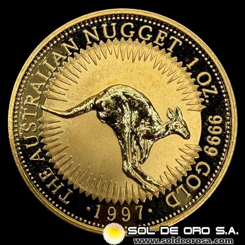 AUSTRALIA - 100 DOLLARS, 1997 - AUSTRALIAN KANGAROO - MONEDA DE ORO