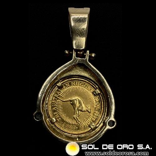 AUSTRALIA - 1/20 oz., 5 DOLLARS - 1997 - MONEDA DE ORO CON DIJE DE 18K