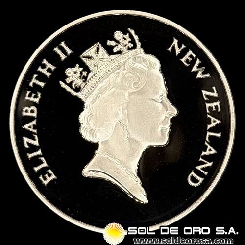 NA3 - NEW ZEALAND - 5 DOLLARS, 1997 - SADDLEBACK - MONEDA DE PLATA