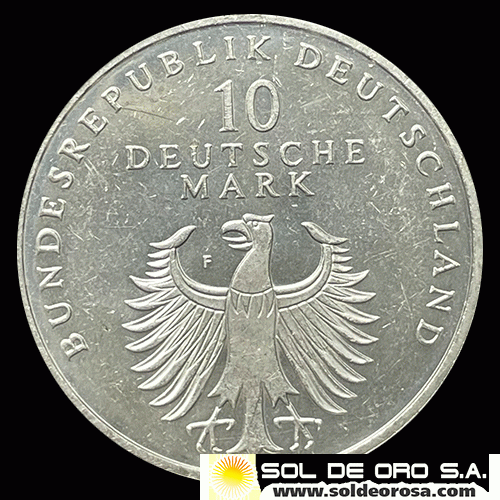 NA1 - ALEMANIA - GERMANY - FEDERAL REPUBLIC - 10 MARK / 10 MARCOS, 1998 - Subject: 50 Years of the Deutsche Mark - MONEDA DE PLATA