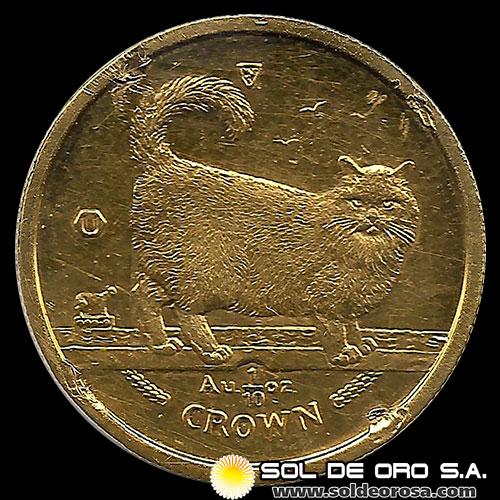 ISLE OF MAN - 1 CROWN, 1998 - MONEDA DE ORO