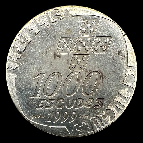 NA4 - PORTUGAL - 1.000 ESCUDOS - 1999 - MONEDA DE PLATA