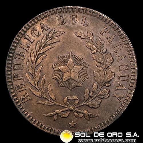 NUMIS - REPUBLICA DEL PARAGUAY - 2 CENTESIMOS - 1870 - MONEDA DE COBRE