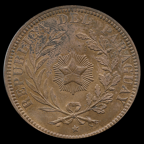 NUMIS - REPUBLICA DEL PARAGUAY - 4 CENTESIMOS - 1870 - MONEDA DE COBRE