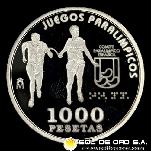 NA2 - ESPAÑA - 1.000 PESETAS, 2000 - JUEGOS PARALIMPICOS DE VERANO SYDNEY - MONEDA DE PLATA