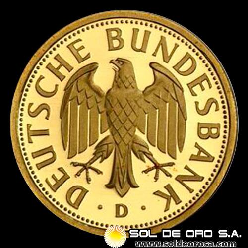 ALEMANIA - 1 DEUTSCHEMARK, 2001 - MONEDA DE ORO