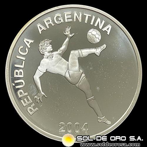 ARGENTINA - 5 PESOS, 2004 - MUNDIAL FIFA ALEMANIA 2006 - MONEDA DE PLATA