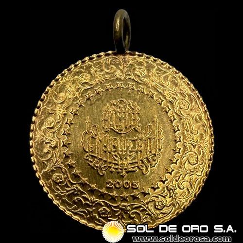 TURQUIA - 25 KURUSH, 2005 - MONEDA DE ORO
