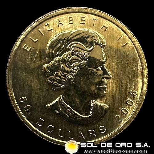 CANADA - 50 DOLLARS, 2006 - ELIZABETH II - MONEDA DE ORO