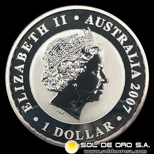 AUSTRALIA - 1 DOLLAR, 2007 - AUSTRALIAN KOALA - MONEDA DE PLATA