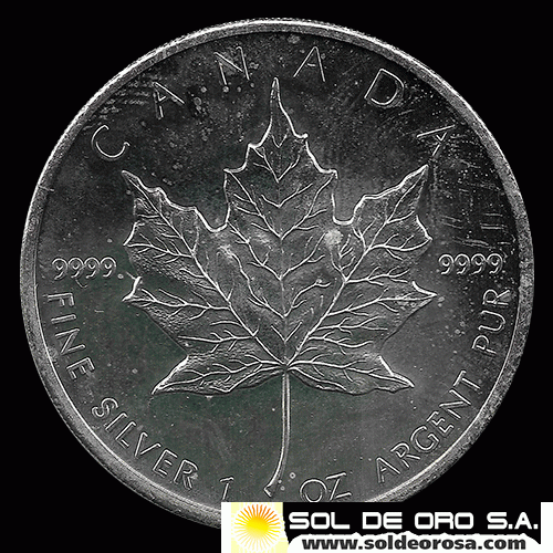 CANADA - MAPLE - 5 DOLLARS, 2010 - ELIZABETH II - MONEDA / ONZA
