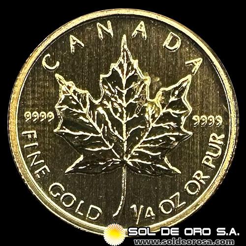 NO - CANADA - 10 DOLLARS, 2010 - 1/4 OUNCE - MONEDA DE ORO