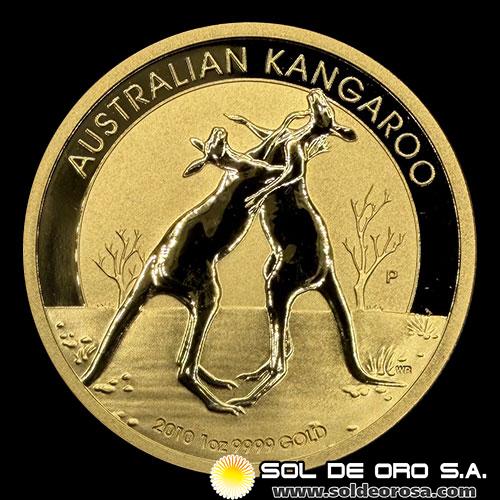 AUSTRALIA - 100 DOLLARS, 2010 - AUSTRALIAN KANGAROO - ELIZABETH II - MONEDA DE ORO