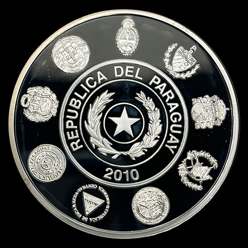 	NUMIS - PARAGUAY - 1 GUARANI, 2010 - 1/12AVO DE REAL - COBRE SA I - MONEDA DE PLATA 