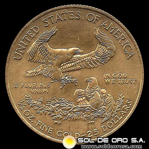 ESTADOS UNIDOS DE AMERICA - 25 DOLARES - AGUILA AMERICANA, 2010 - MONEDA DE ORO