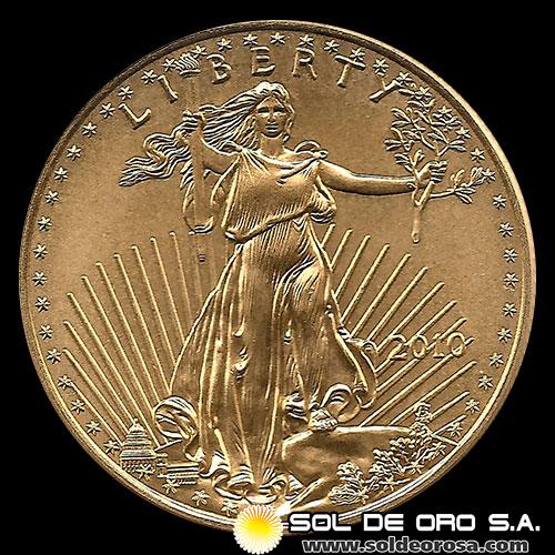 ESTADOS UNIDOS DE AMERICA - 25 DOLARES - AGUILA AMERICANA, 2010 - MONEDA DE ORO