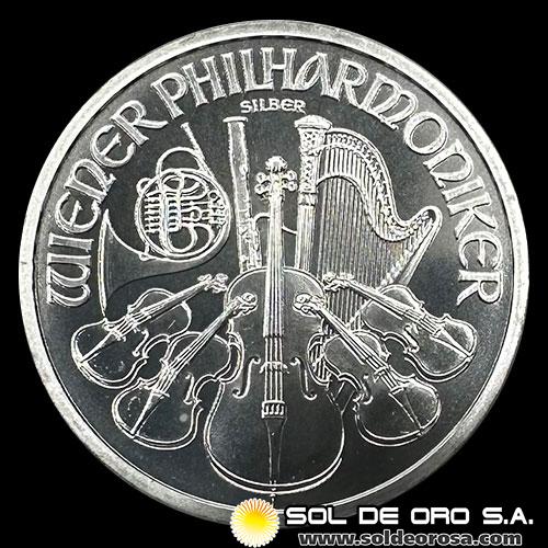 AUSTRIA - REPUBLIK OSTERREICH - 1,50 EURO - TUBO DE 20 ONZAS DE PLATA 999