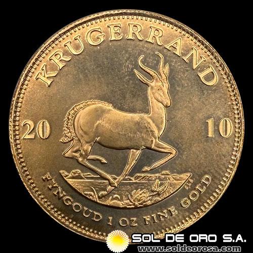 SUDAFRICA - KRUGERRAND, 2010 - MONEDA DE ORO