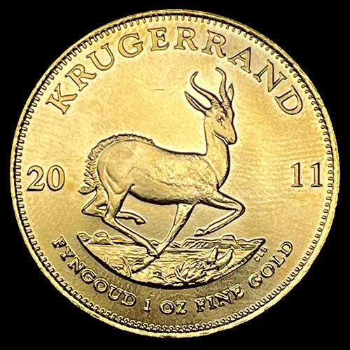 SUDAFRICA - KRUGERRAND, 2011 - ONZA / MONEDA DE ORO