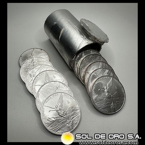 ESTADOS UNIDOS MEXICANOS - LIBERTY, 2011 - TUBO DE 20 ONZAS DE PLATA