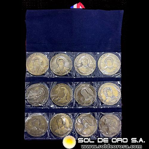 REPUBLICA DEL PARAGUAY - SET PROCERES DE LA INDEPENDENCIA - 2011 - MEDALLAS CONMEMORATIVAS