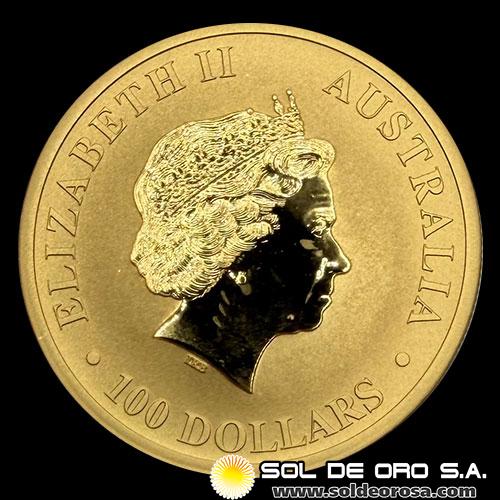 AUSTRALIA - 100 DOLLARS, 2012 - MONEDA DE ORO