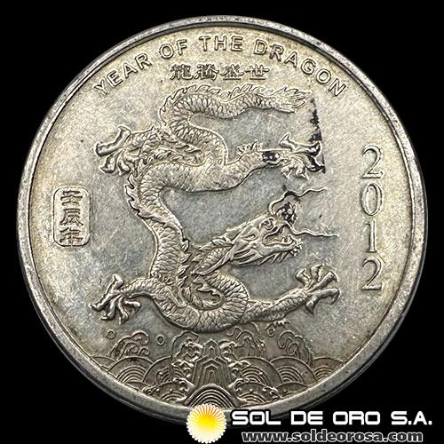 AUSTRALIA - 1 DOLLAR, 2012 - YEAR O THE DRAGON - SET DE 10 MONEDAS DE 1 ONZA