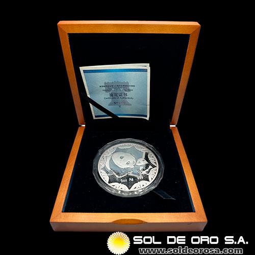 CHINA - PANDA 5 oz - 2012 - AMERICAN NUMISMATIC ASSOCIATION - MEDALLA DE PLATA 999