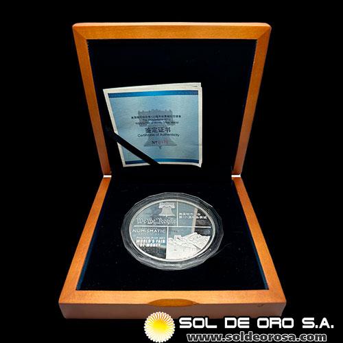 CHINA - PANDA 5 oz - 2012 - AMERICAN NUMISMATIC ASSOCIATION - MEDALLA DE PLATA 999