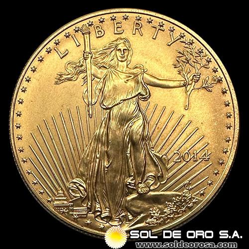 ESTADOS UNIDOS DE AMERICA - 50 DOLLARS, 2014 - MONEDA DE ORO