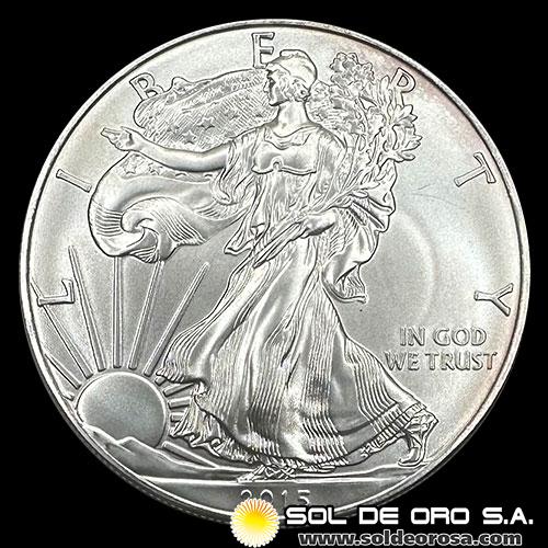 ESTADOS UNIDOS DE AMERICA - 1 DOLLAR - LIBERTY - 2015 - ONZA DE PLATA PURA