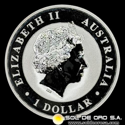 AUSTRALIA - 1 DOLLAR, 2016 - AUSTRALIAN KOOKABURRA - MONEDA DE PLATA